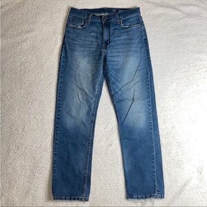 George denim jeans athletic dark wash Size 31 x 30 Distressed